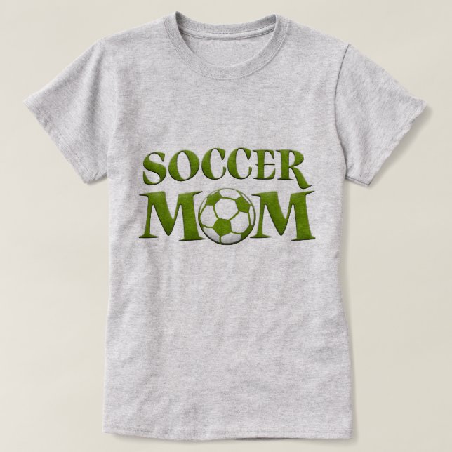 T-shirt maman Soccer Vert (Design devant)