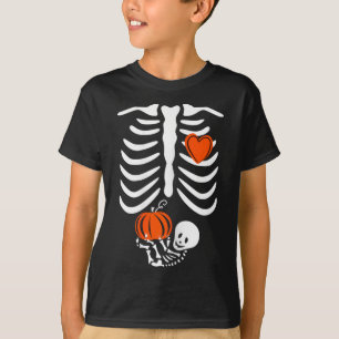 T-shirt Maman squelette enceinte Halloween grossesse 