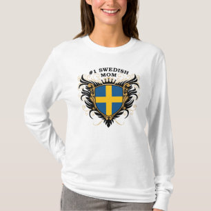 T-shirt Maman suédoise du numéro un