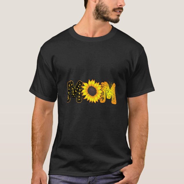 T-shirt Maman Sunflower Blouse Famille Mama Fête des mères (Devant)