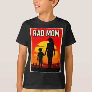 T-shirt Maman super maman et fils maman de footballeur cou