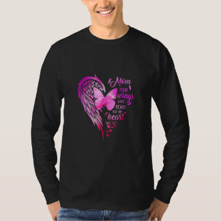 T-shirt Maman Tes Ailes Étaient Prêtes Mais Mon Coeur N'Ét