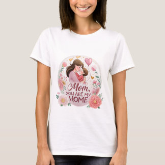 T-shirt "Maman, tu es ma maison" - Tee spécial Fête des Mè