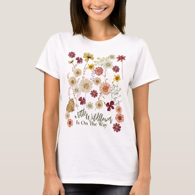 T-shirt Maman Un Peu Fleur sauvage (Devant)