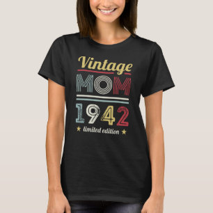 T-shirt Maman Vintage 1942 80e anniversaire Cadeaux femmes
