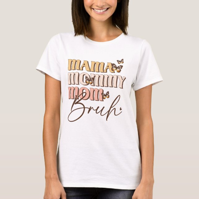T-shirt Maman Vintage drôle (Devant)