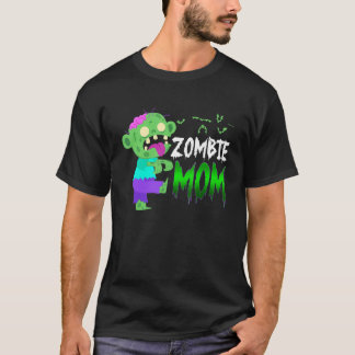 T-shirt Maman Zombie Costume d'Halloween Mignon pour Mère