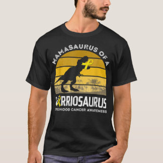 T-shirt Mamasaurus D'Un Guerrier Sensibilisation Au Cancer