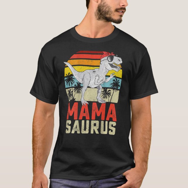 T-shirt Mamasaurus Rex Dinosaur Mama Saurus Family Matchin (Devant)