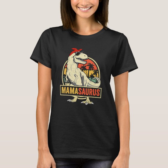 T-shirt Mamasaurus Rex Dinosaur Mama Saurus Family Matchin (Devant)