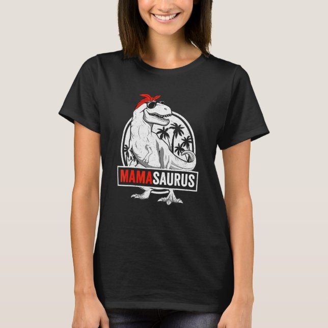 T-shirt Mamasaurus Rex Dinosaur Mama Saurus Family Matchin (Devant)