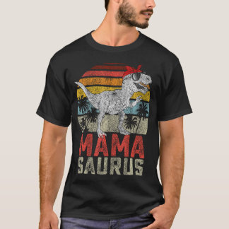 T-shirt Mamasaurus T Rex Dinosaur Mama Saurus Family Match