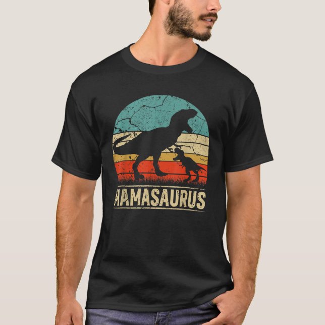 T-shirt Mamasaurus T Rex Dinosaur Mama Saurus Family Match (Devant)