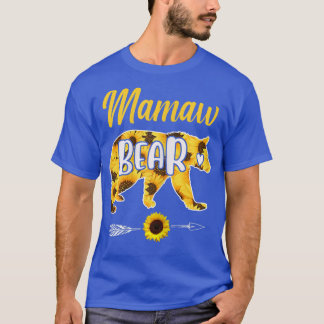 T-shirt Mamaw Bear Sunflower Mother Father Family 
