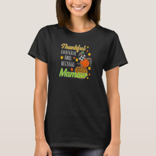 T-shirt Mamaw d'automne remercie Dieu et est bénie