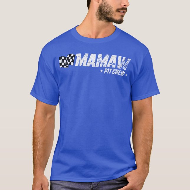 T-shirt Mamaw Pit Crew Race Birthday Family Racing (Devant)