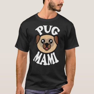 T-shirt Mami de pug adorable