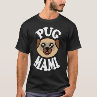 T-shirt Mami de pug adorable