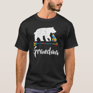 T-shirt Mamie Ours Sensibilisation à l'autisme Fière maman