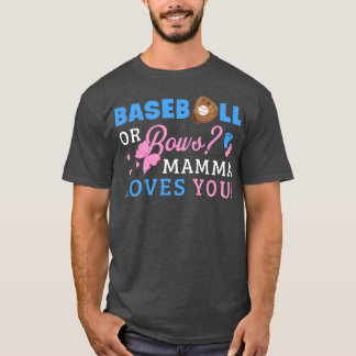 T-shirt Mamma de révélation de genre