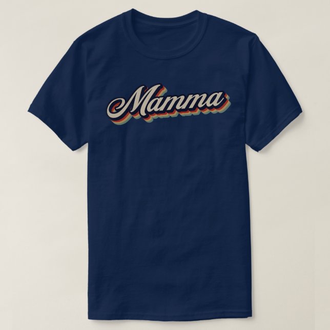 T-shirt Mamma Vintage rétro (Design devant)