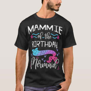 T-shirt Mammie De L'Anniversaire Mermaid Famille Anniversa
