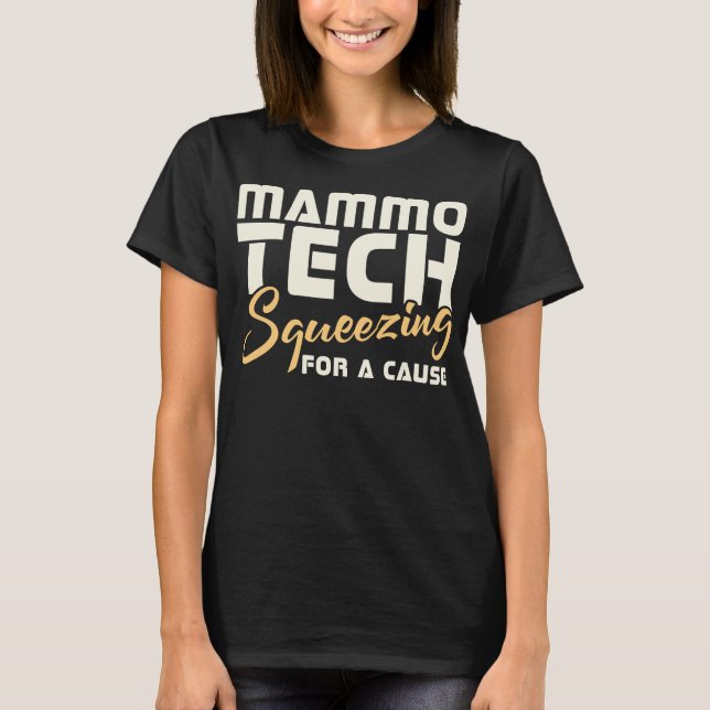 T-shirt Mammo Tech Squezing Pour Une Cause (Devant)