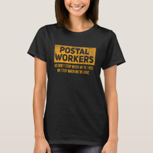 T-shirt Man Mail Lady Rural Carrier Livraison du poste