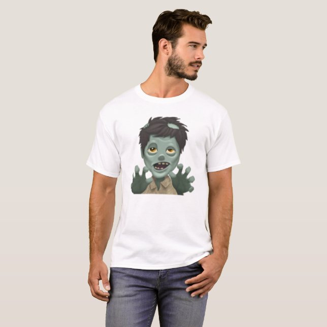 T-shirt Man Zombie - Emoji (Devant entier)