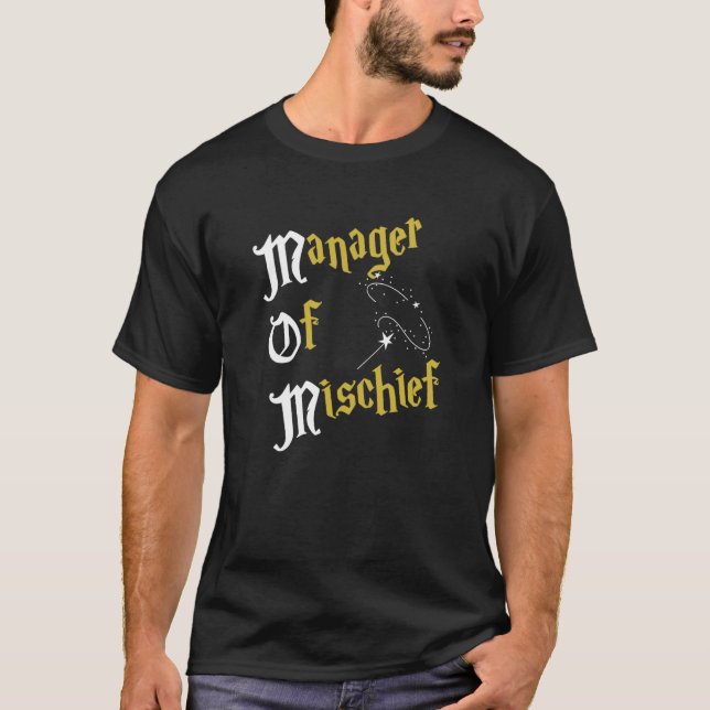 T-shirt Manager Of Mischief Magical MOM Mischief Manager M (Devant)