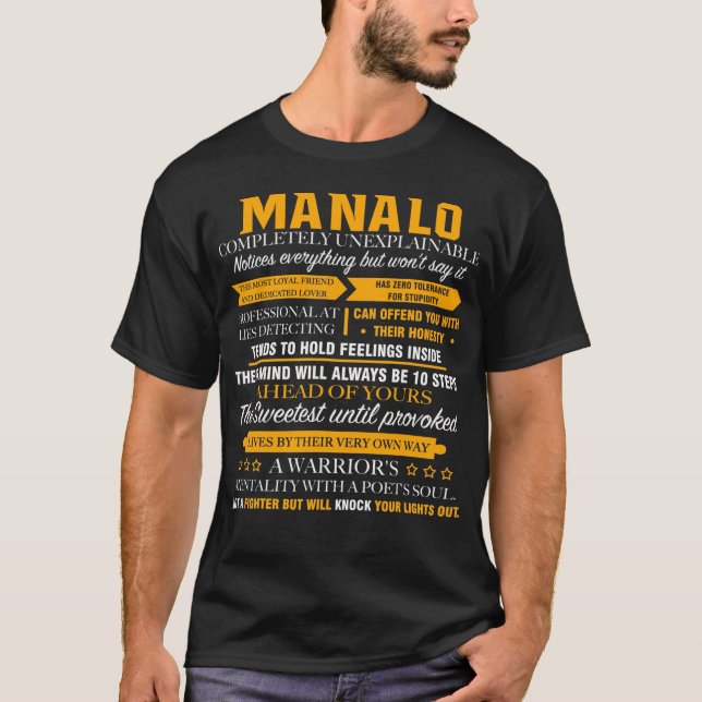 T-shirt MANALO complètement inexplicable (Devant)