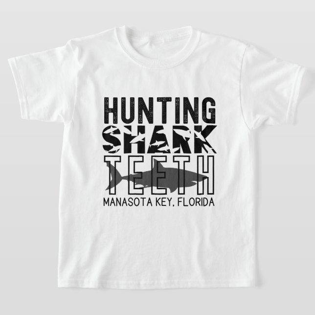 T-shirt Manasota Key Florida (Chasse Dents De Requin) (Poser)