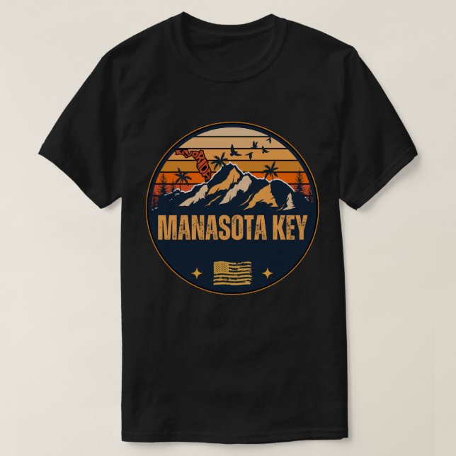 T-shirt Manasota Key, Floride  (Design devant)