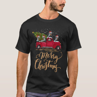 T-shirt Manatee Driving Christmas Tree Truck Manatee Chris