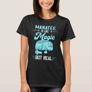 T-shirt Manatee Magie Mais Real Chubby Manatee Aquatic Ani