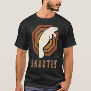T-shirt Manatee Vintage rétro classique amour animal