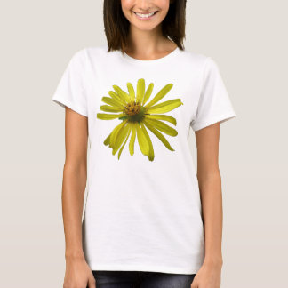 T-shirt Manche Longue Fleur Jaune