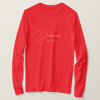 T-shirt Manche rouge décontractée