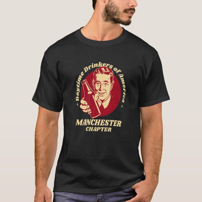 T-shirt Manchester Chapitre Boissons diurnes bière brasse  (Devant)