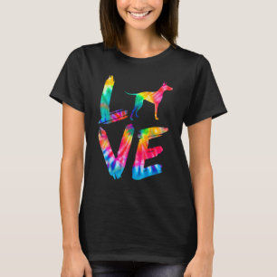 T-shirt Manchester Terrier Tie Dye Log Chien Maman Papa