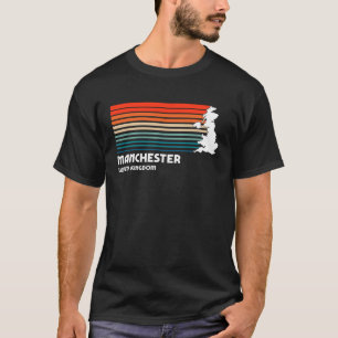 T-shirt Manchester UK Retro Vintage Style Graphisme