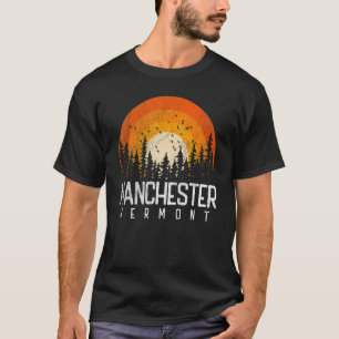 T-shirt Manchester Vermont V Vintage les années 70 80s 90s