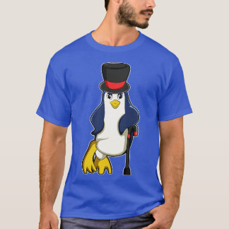 T-shirt Manchot avec canne de chapeau