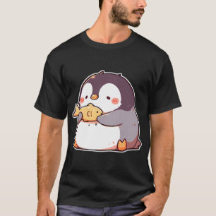 T-shirt Manchot avec poisson