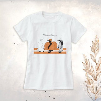T-shirt Manchot de citrouille drôle Halloween
