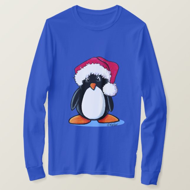 T-shirt Manchot de Noël (Design devant)