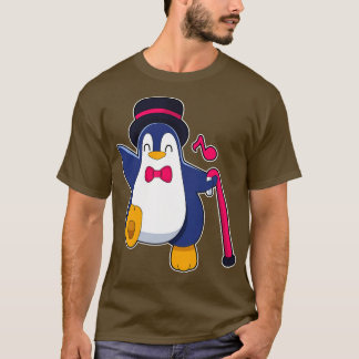 T-shirt Manchot en marié avec cravate