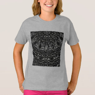 T-shirt Mandala au charbon de bois