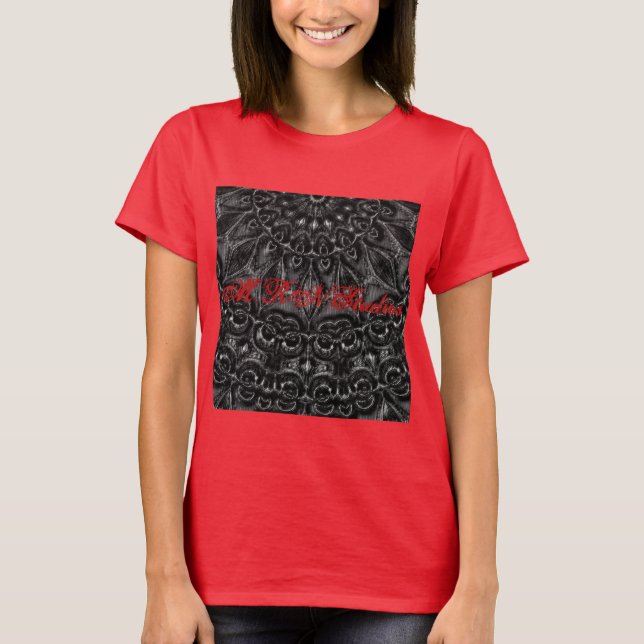 T-shirt Mandala au charbon de bois (Devant)