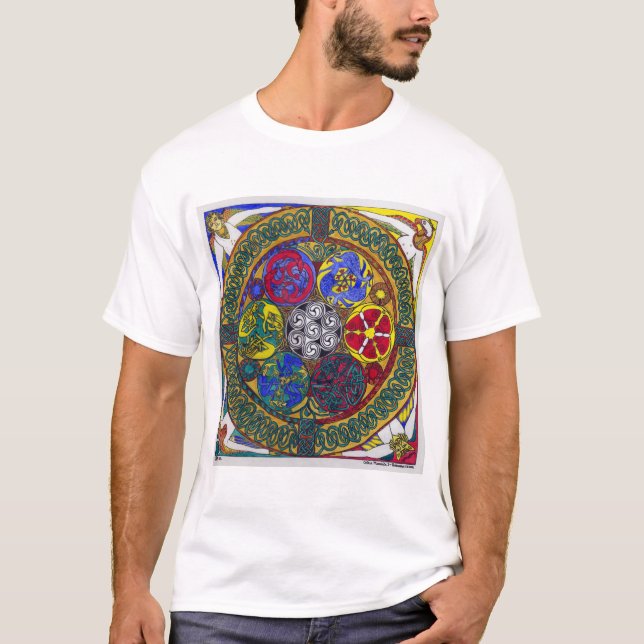 T-shirt Mandala celtique 1 - résurrection (chemise) (Devant)